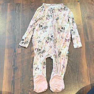 Pink Skulls, Pumpkins and Butterfly Kids One Piece